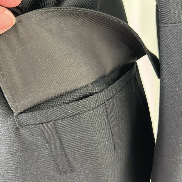 Shiro Sakai Wool Asymetric Placket Tailored Mixed Media Japan Blazer Coat Jacket - Picture 5 of 11